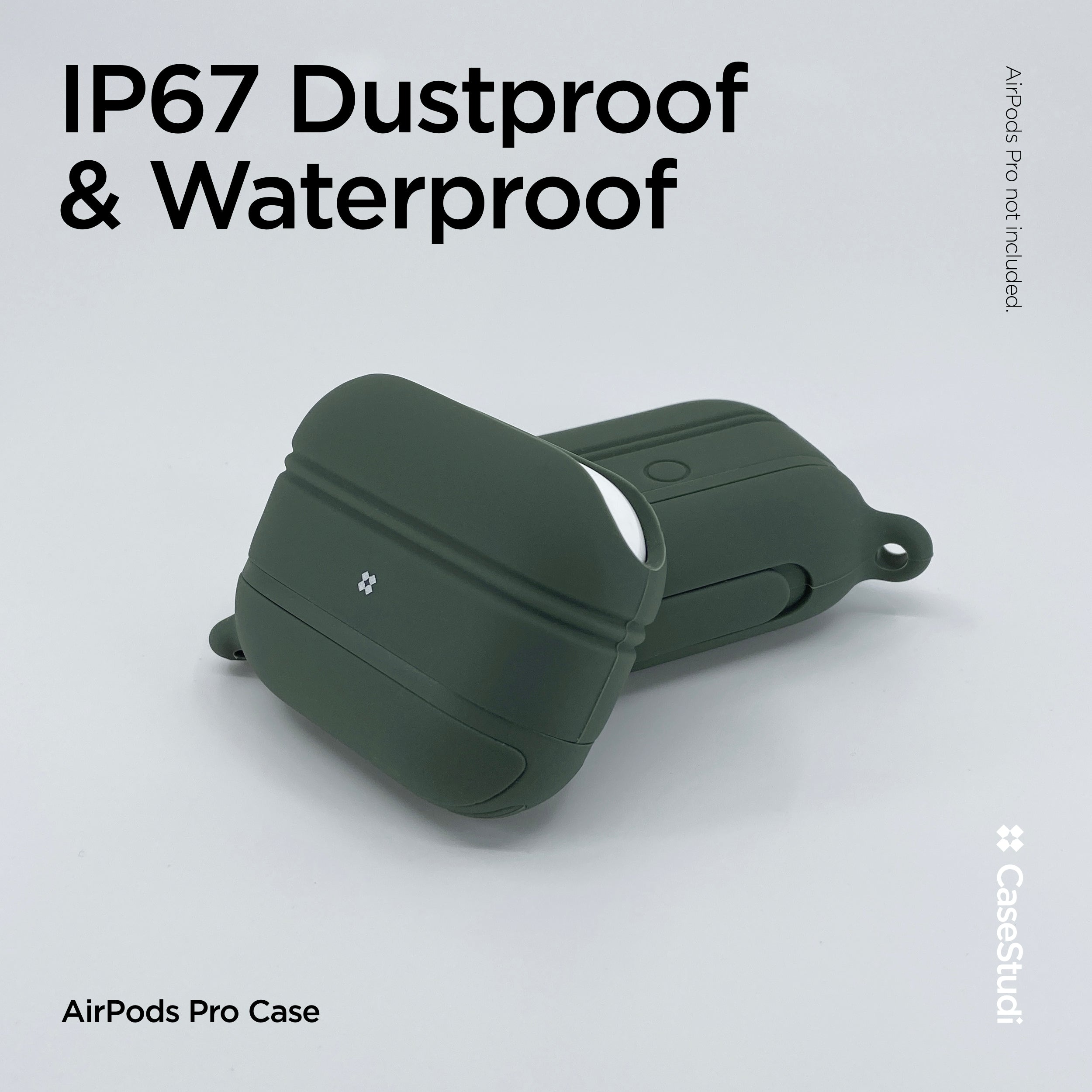 AIRPODS PRO 1/2 WATERPROOF CASE: GREEN