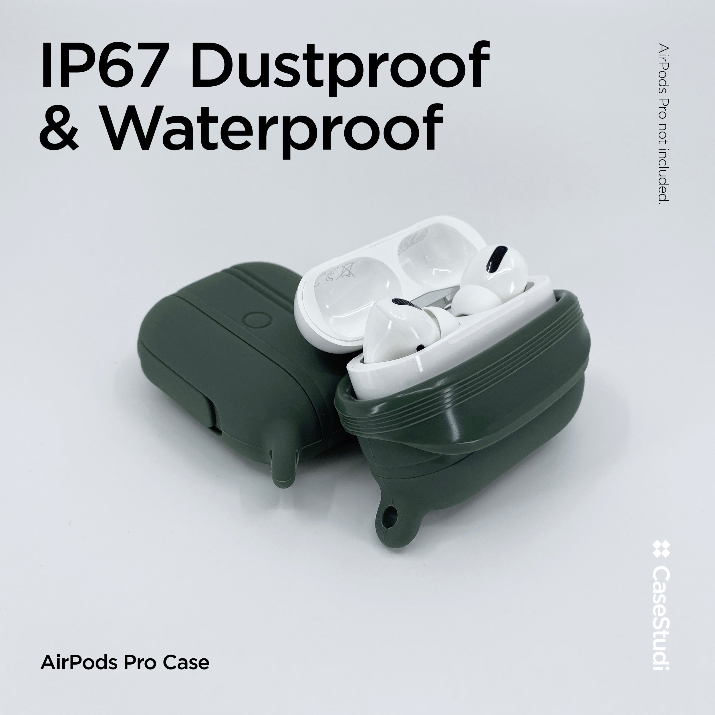AIRPODS PRO 1/2 WATERPROOF CASE: GREEN