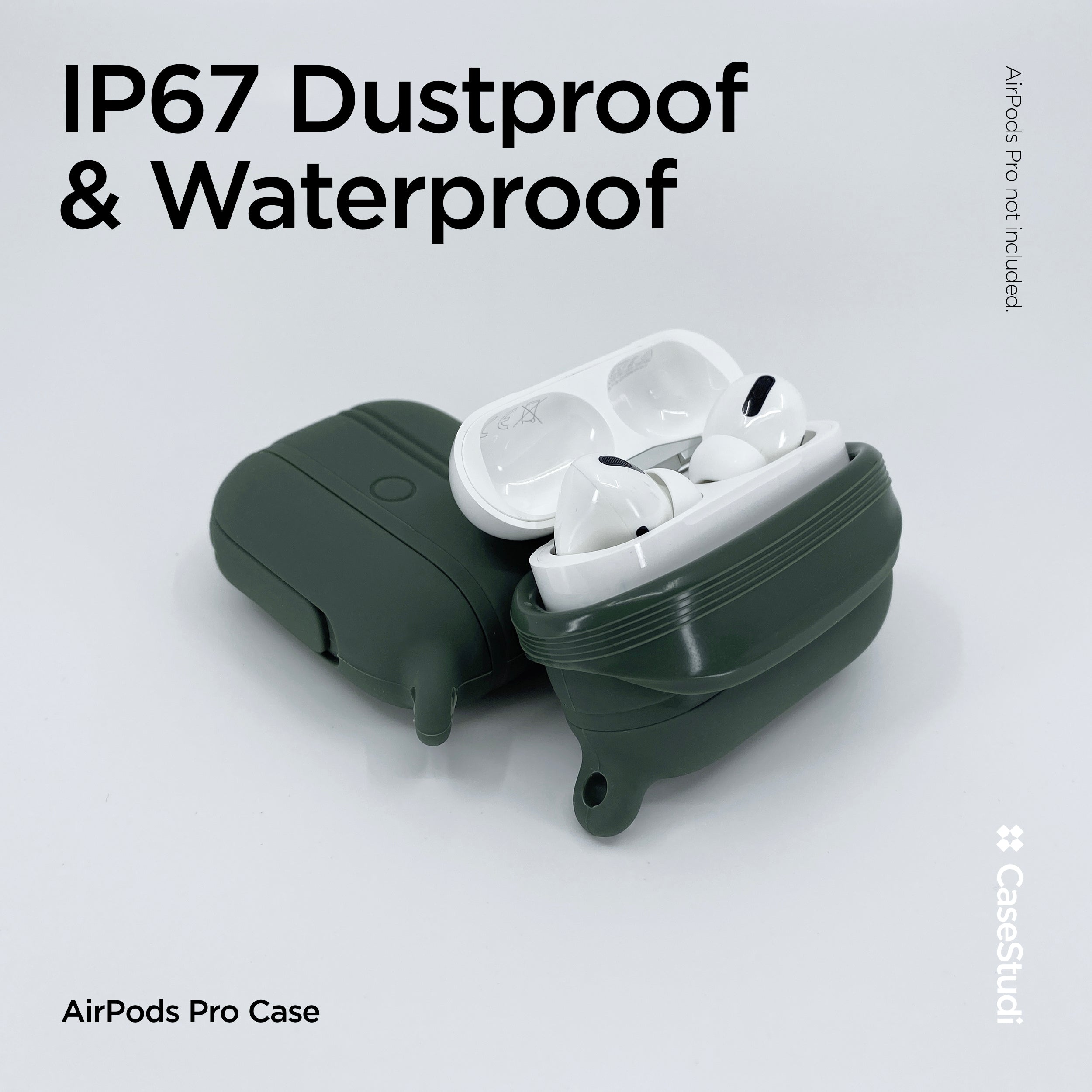 AIRPODS PRO 1/2 防水ケース: グリーン