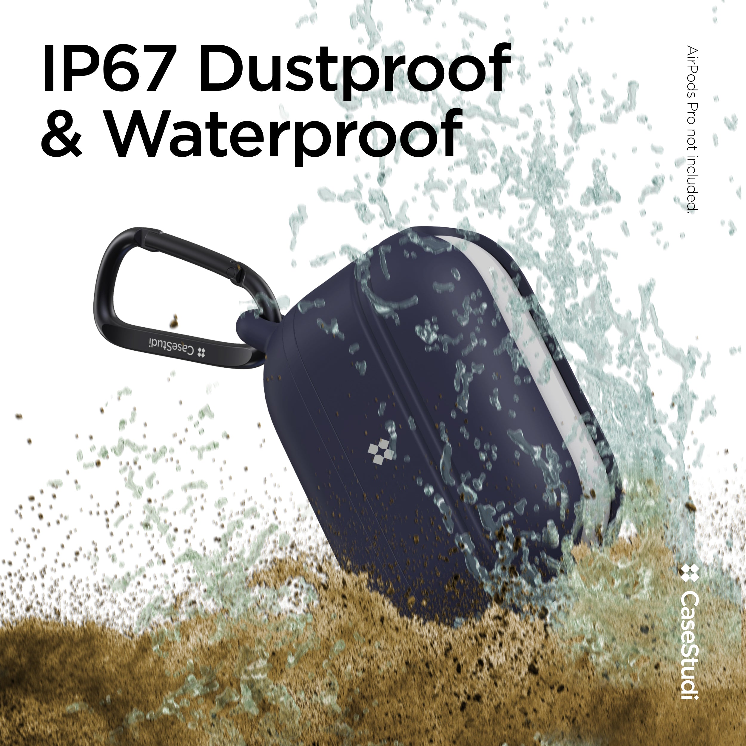AIRPODS PRO 1/2 防水ケース: ネイビー
