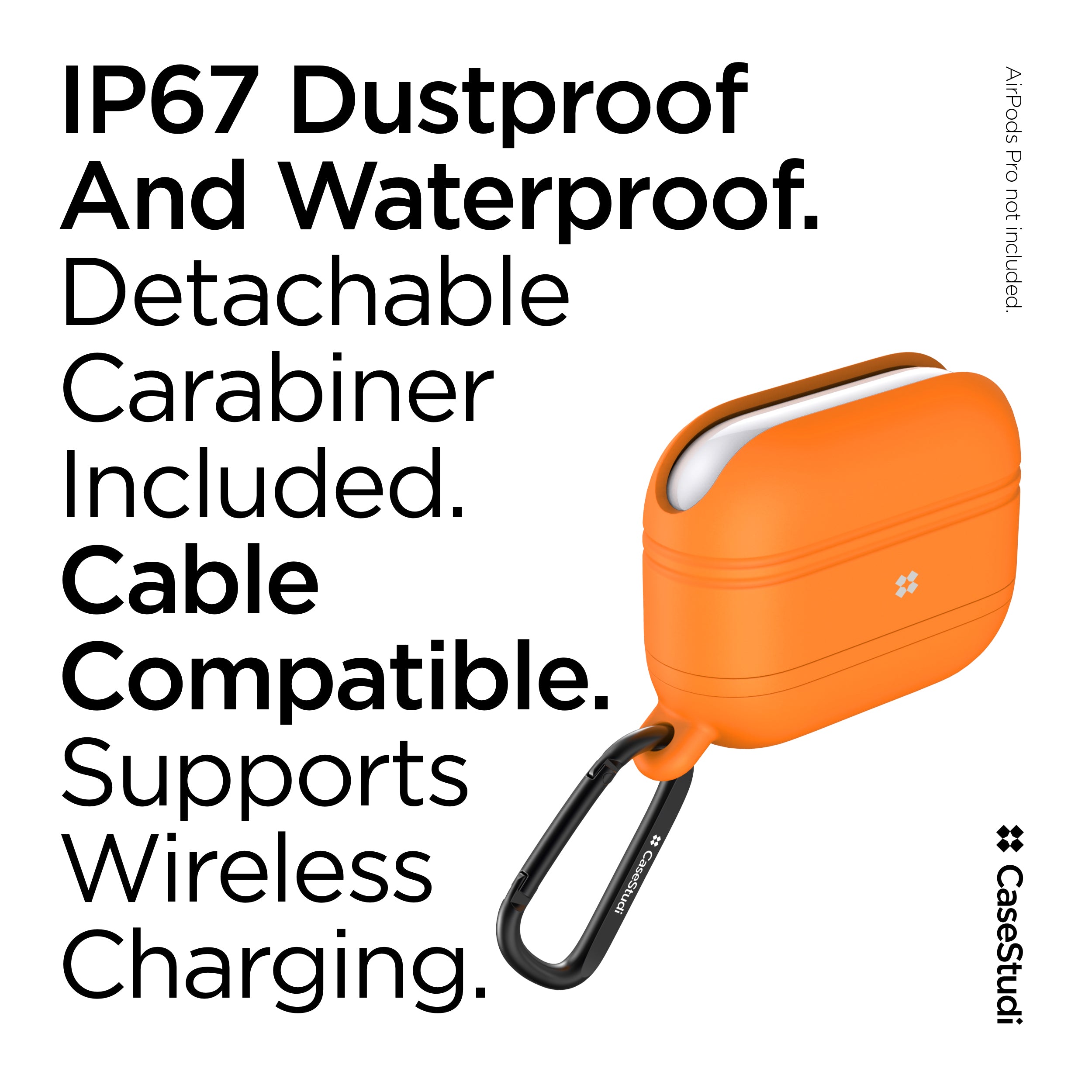 AIRPODS PRO WATERPROOF CASE: ORANGE