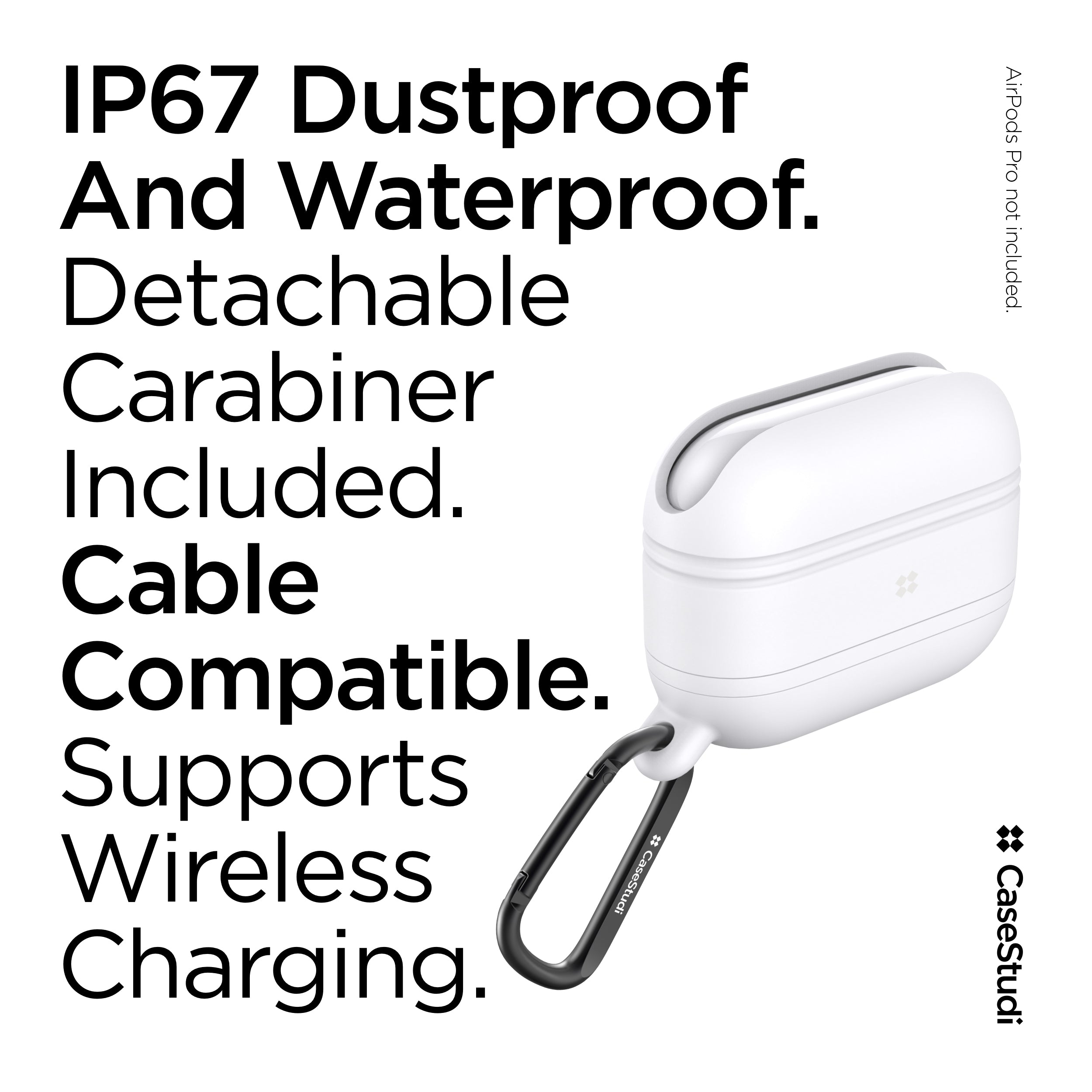 AIRPODS PRO WATERPROOF CASE: WHITE