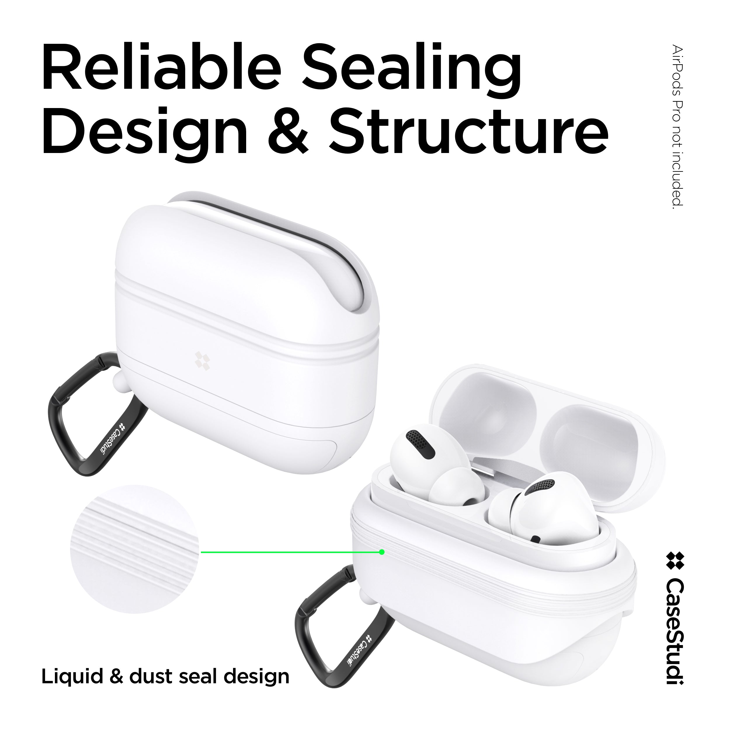 AIRPODS PRO 防水ケース: ホワイト
