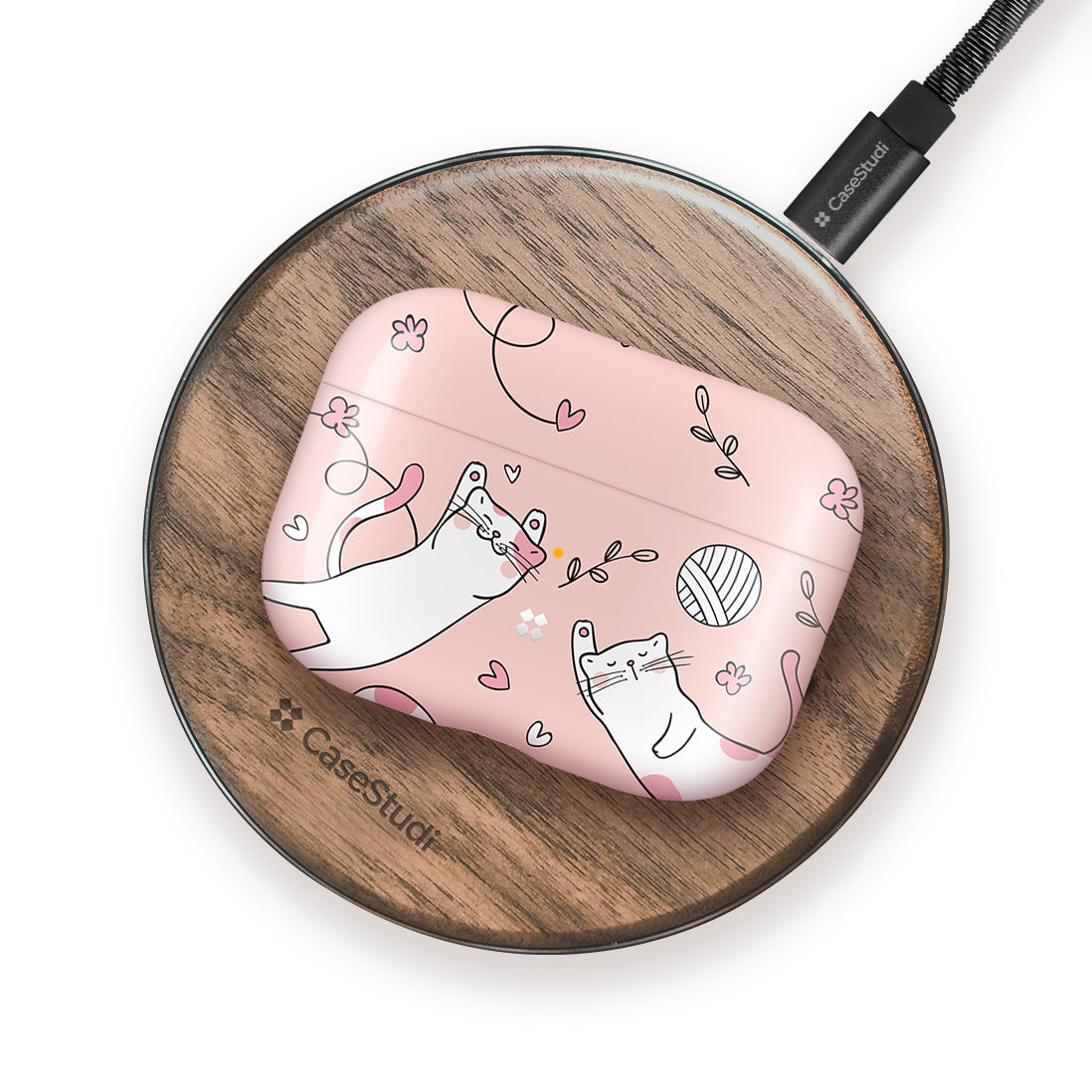 AIRPODS PRO PRISMART 保護殼：粉紅貓