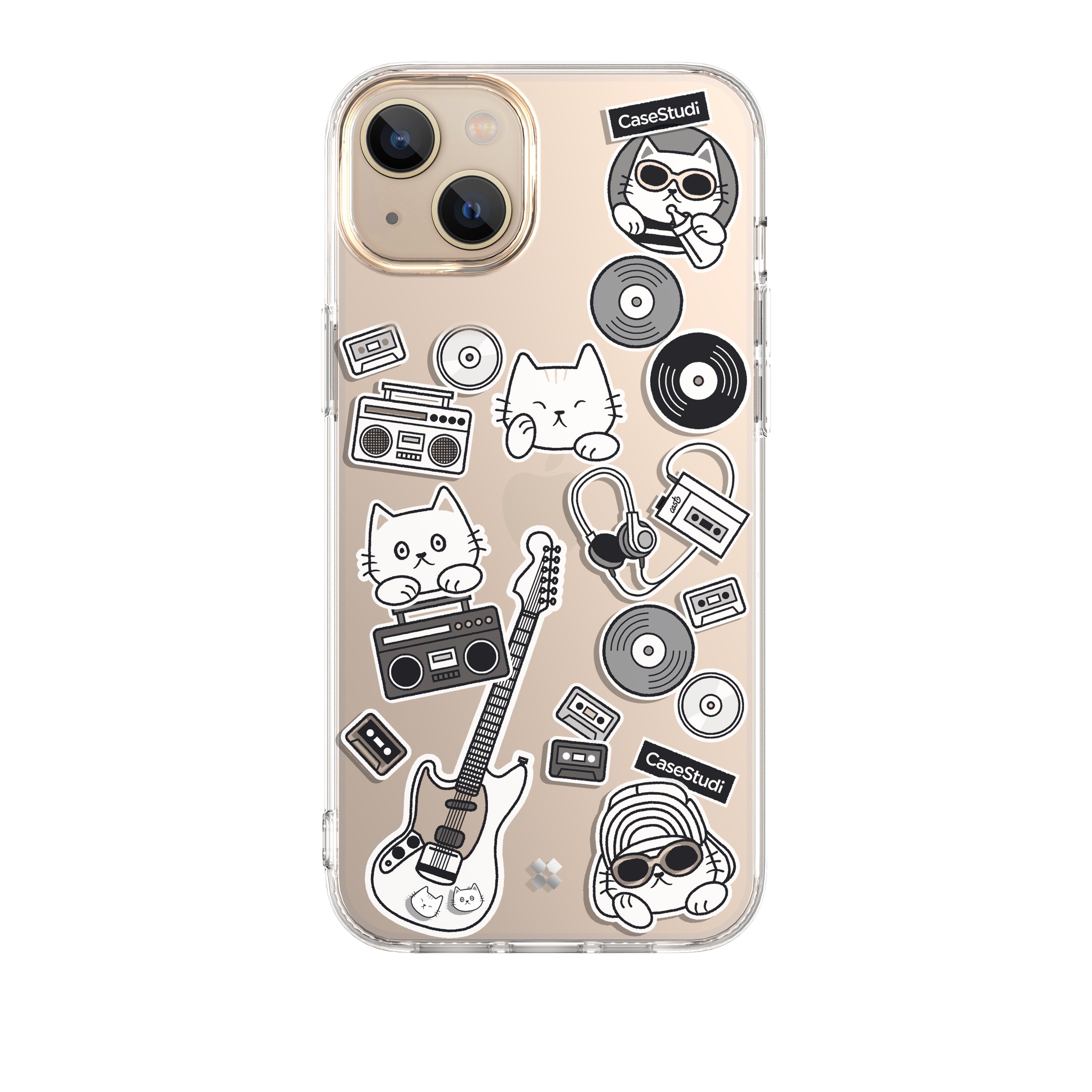 iPhone 14 Pro / Pro Max / 14 / 14 Plus Case: Cast Music Cat