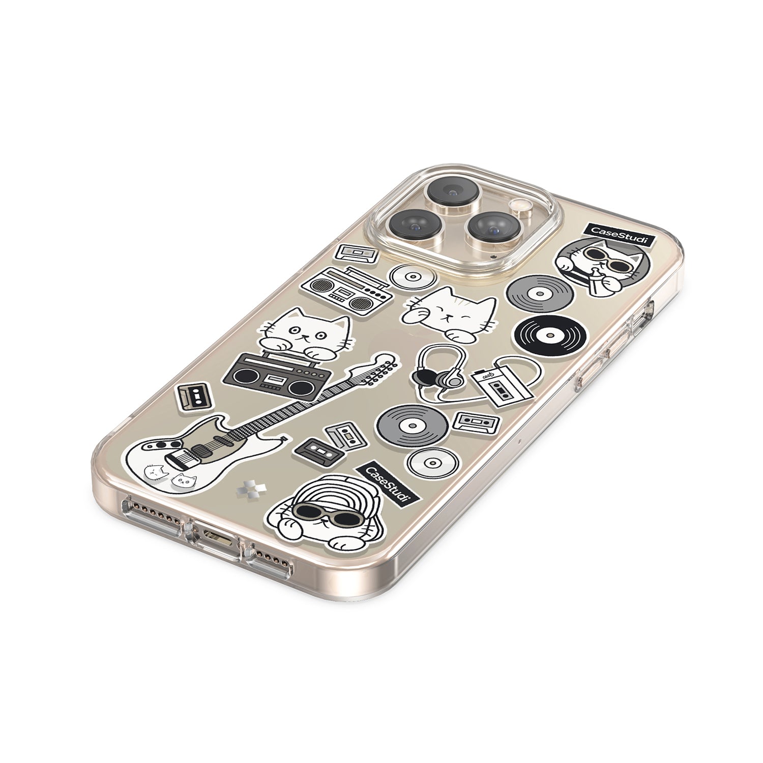 iPhone 14 Pro / Pro Max / 14 / 14 Plus Case: Cast Music Cat