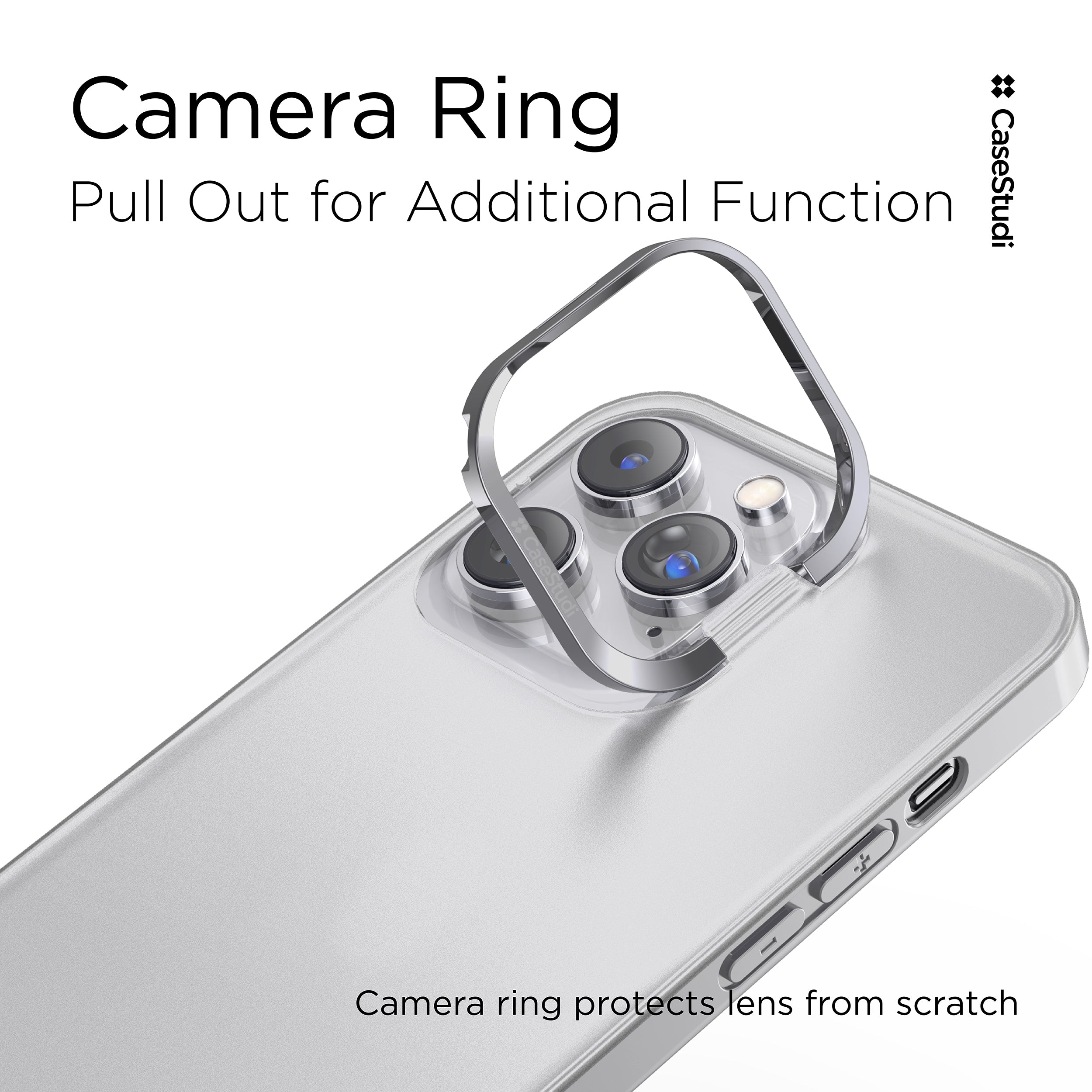 iPhone 14 Pro / Pro Max / 14 / 14 Plus Case: Ring+ Clear
