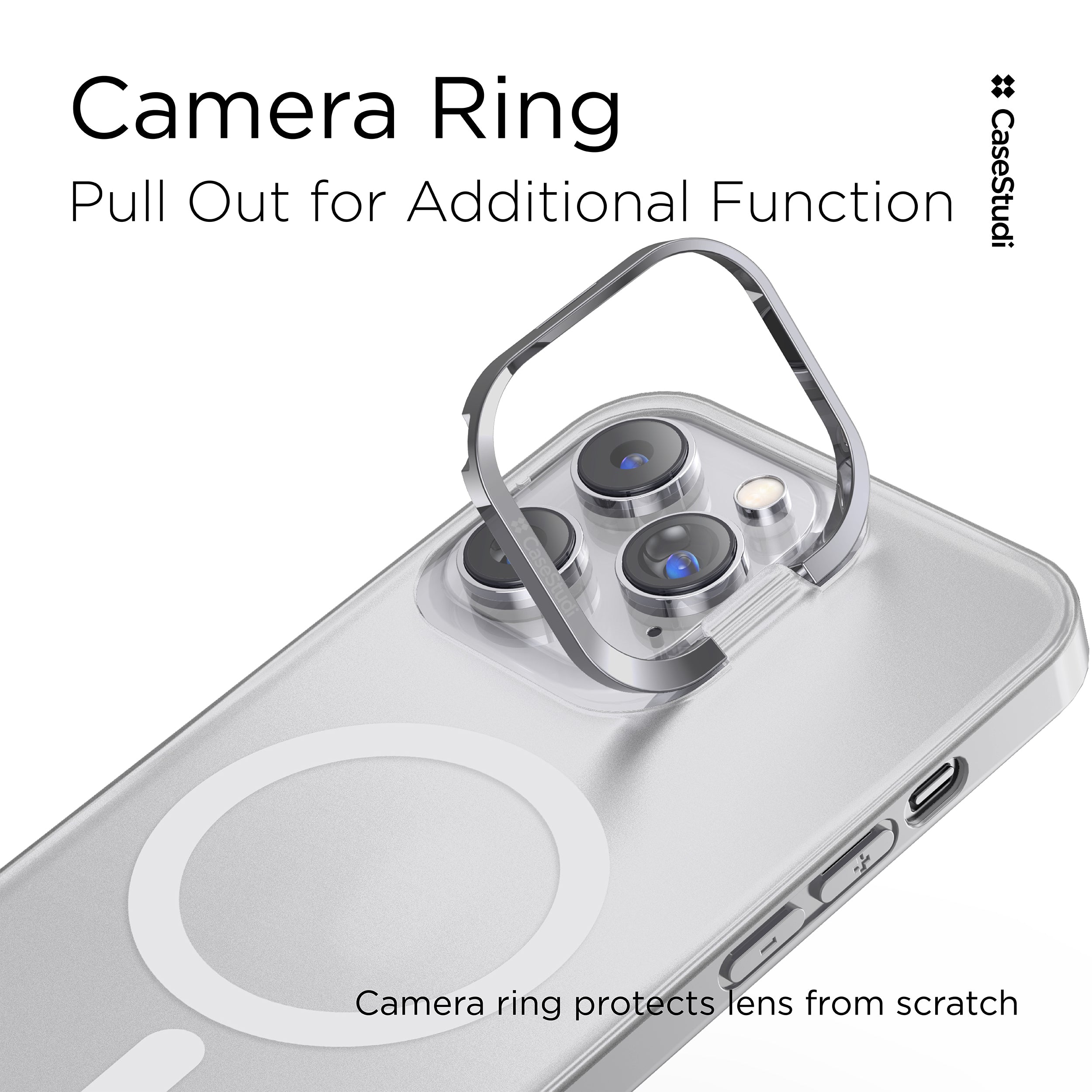 iPhone 14 Pro / Pro Max / 14 / 14 Plus Case: Ring+ Clear (MagSafe)