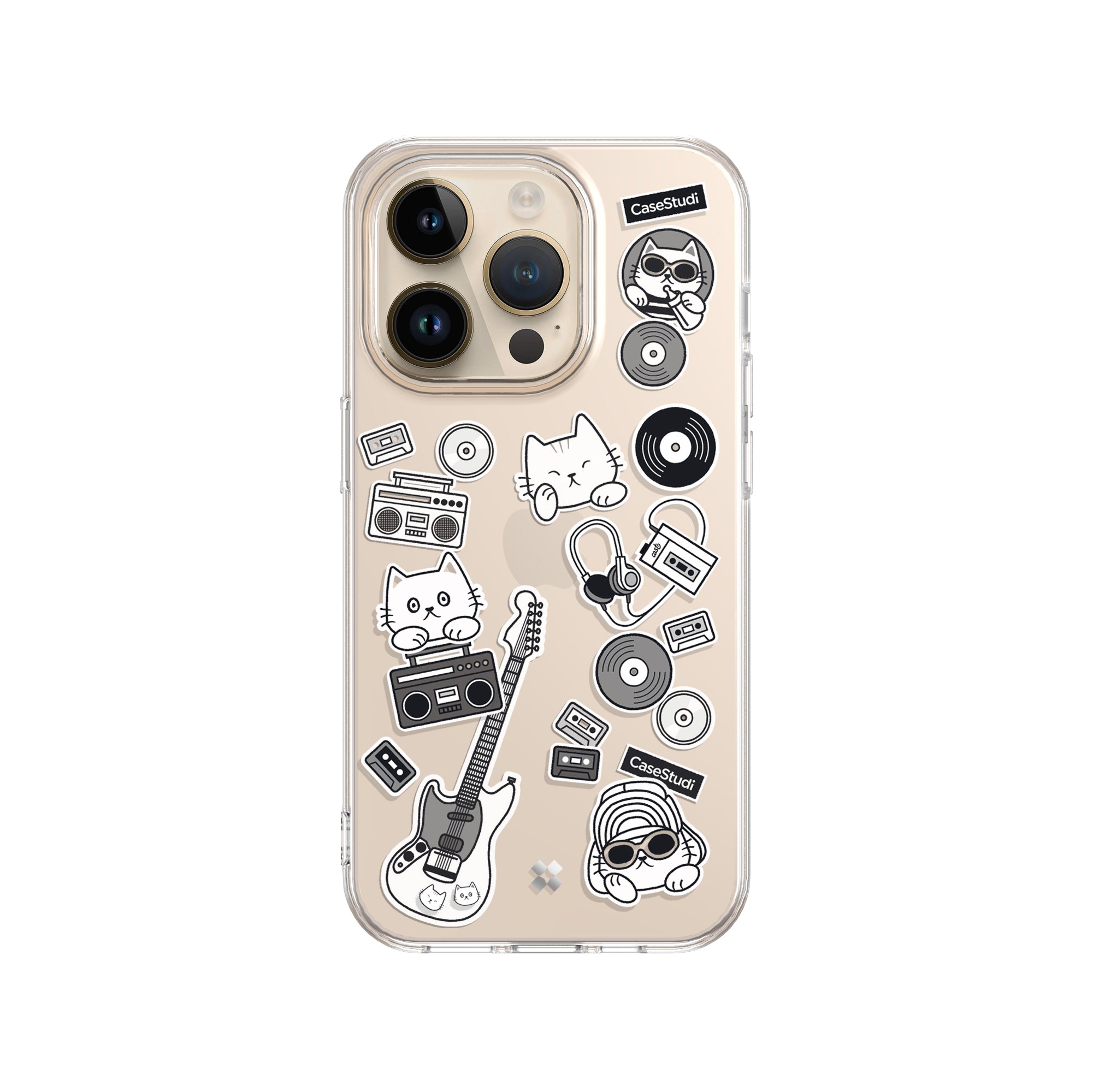 iPhone 14 Pro / Pro Max / 14 / 14 Plus Case: Cast Music Cat