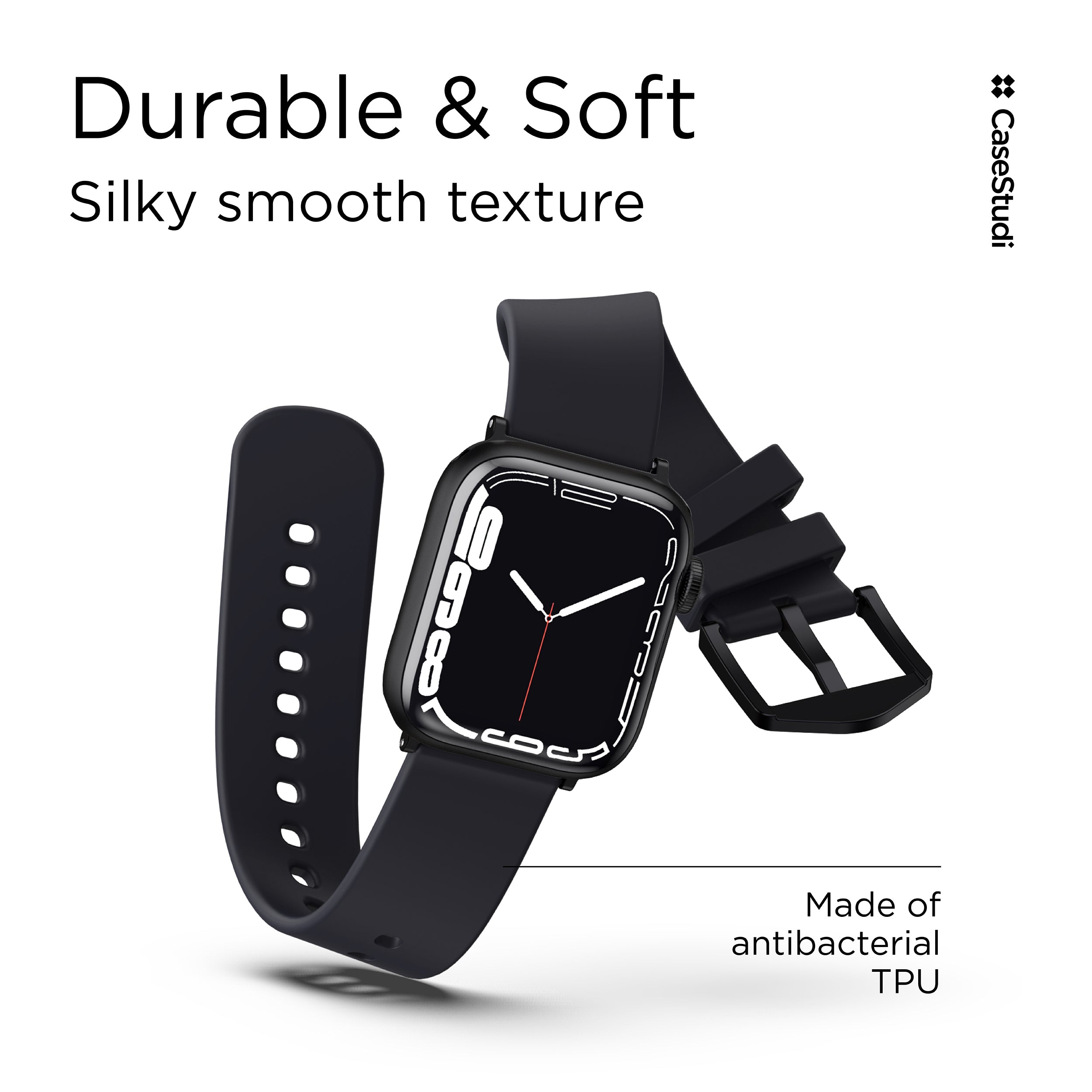 APPLE WATCH シリーズ 7/6/5/4/3/SE ULS バンド: ブラック