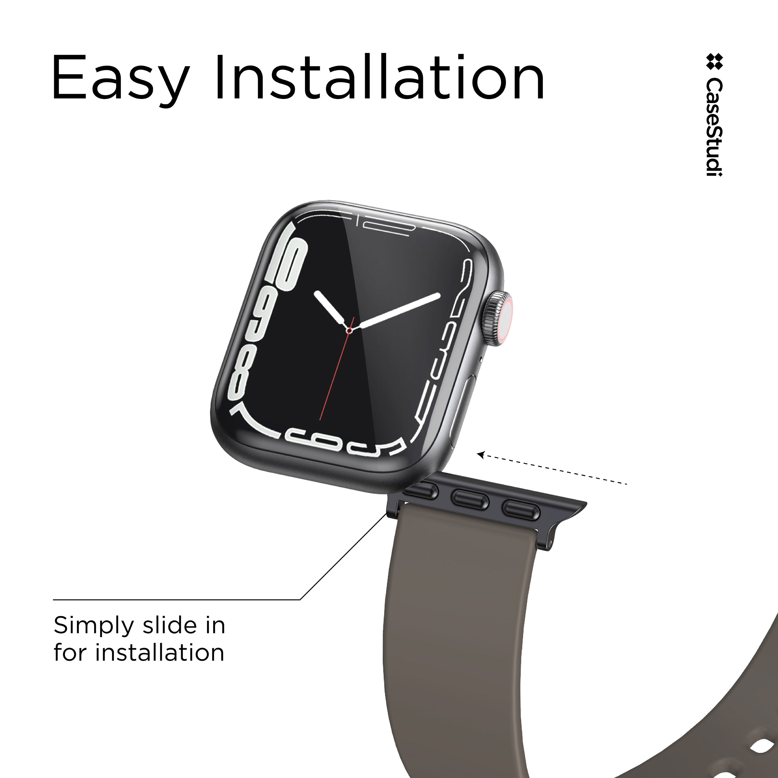 APPLE WATCH シリーズ 7/6/5/4/3/SE ULS バンド: カーキ