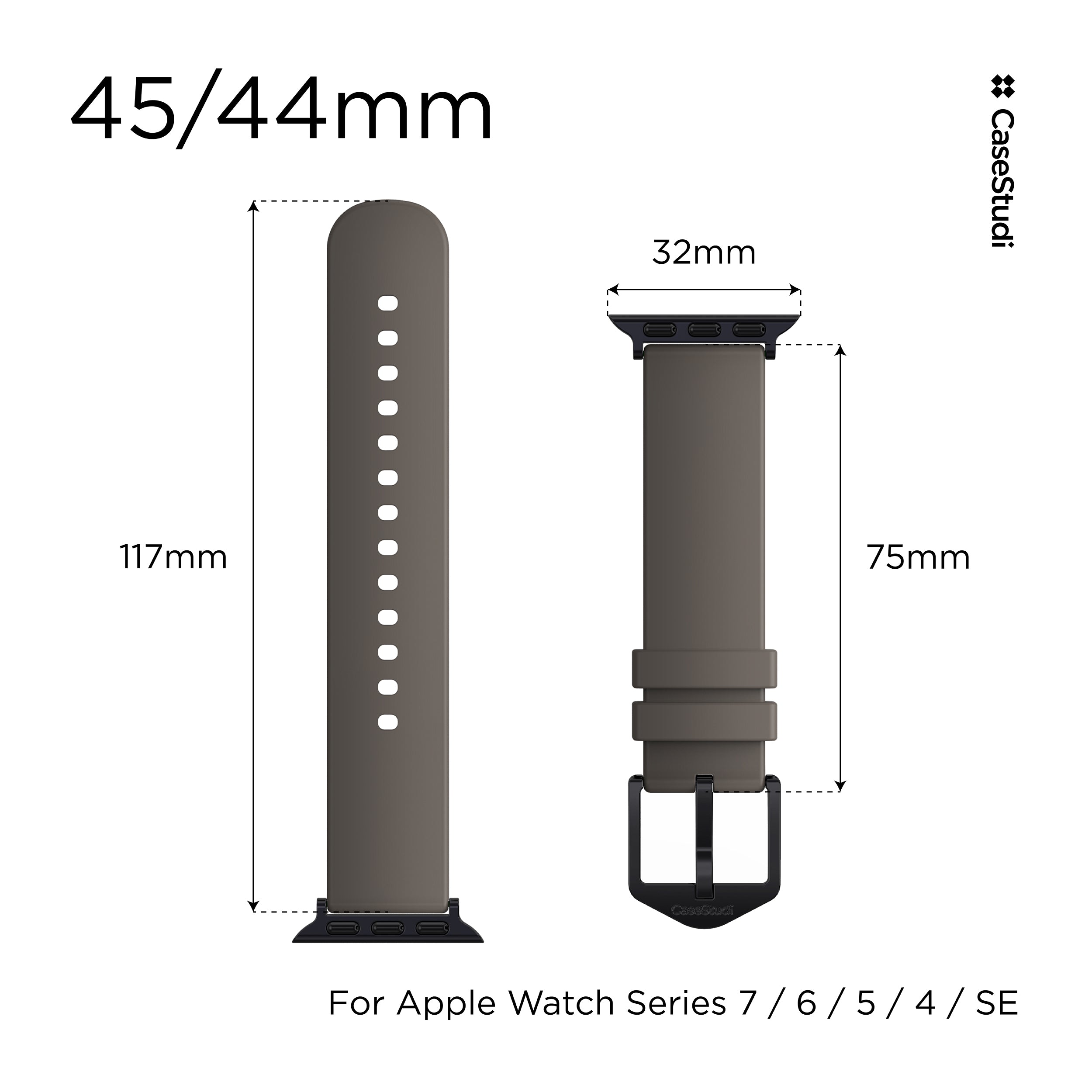 APPLE WATCH シリーズ 7/6/5/4/3/SE ULS バンド: カーキ