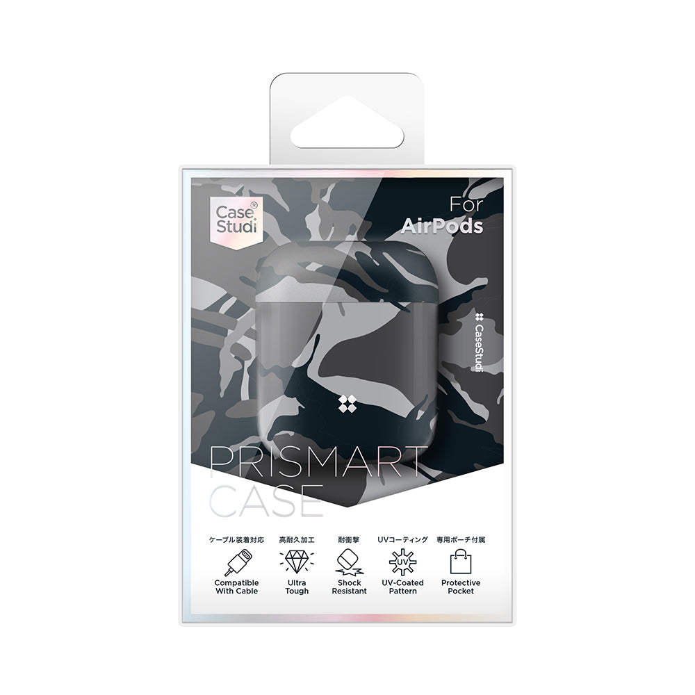 AIRPODS PRISMART CASE: CAMO BLACK