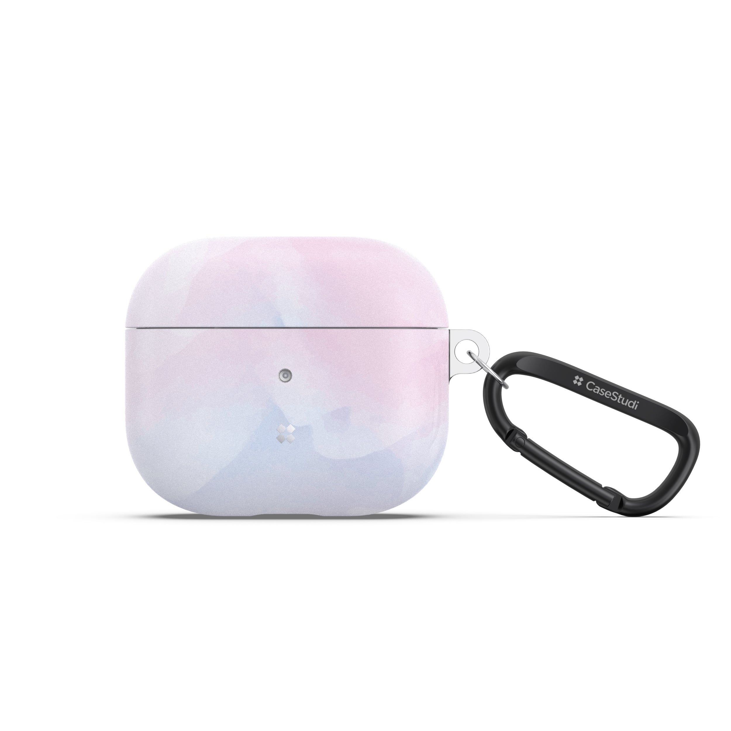 Ambient ~ Prismart(s) is made for AirPods 3rd Generation. It is made of TPU and pattern is laminated with IMD technology. Therefore, the pattern is long lasting and very beautiful. A detachable carabiner is included in the packaging. You can hang it on the backpack or belt so that it won't be lost.