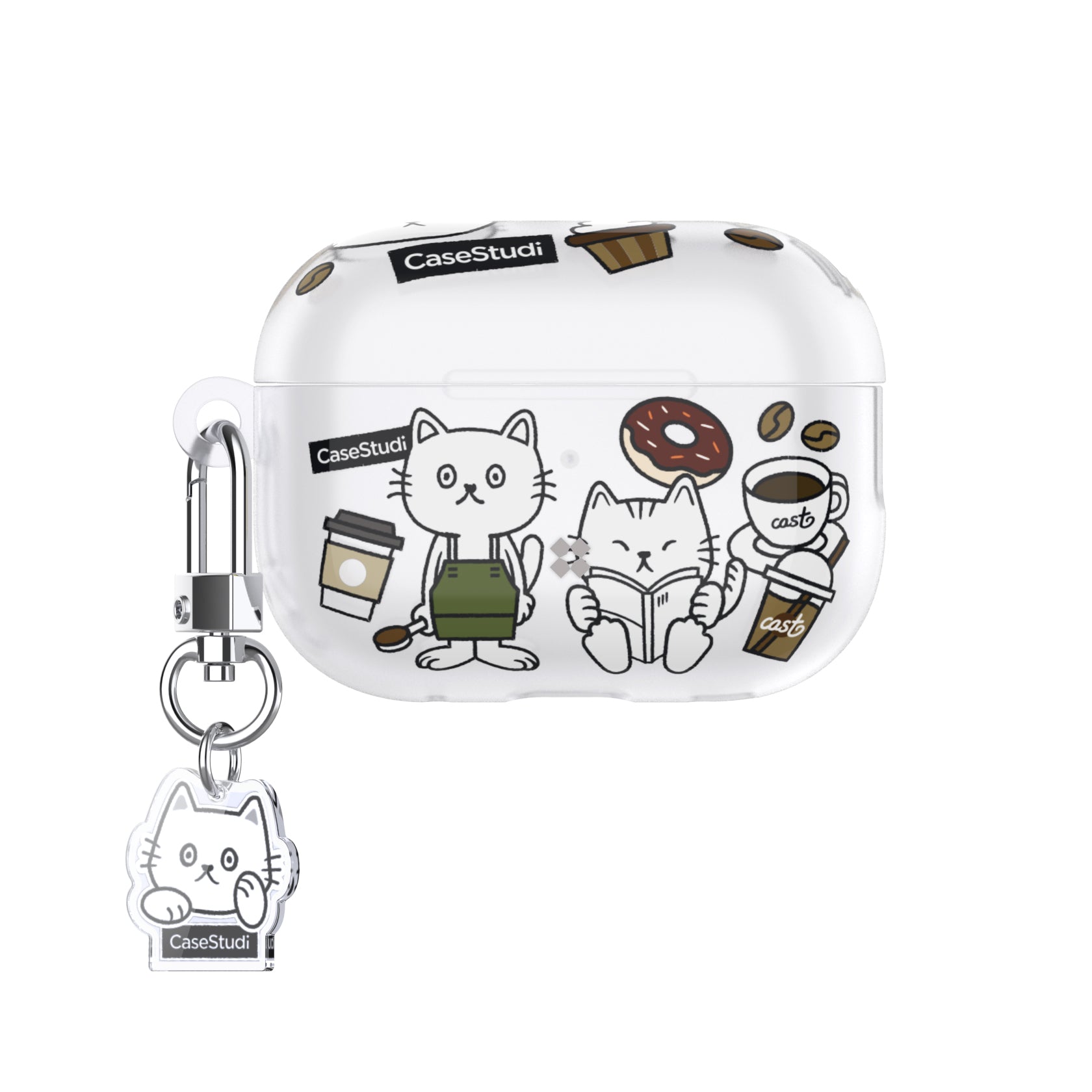 AIRPODS PRO 2 CASE: CAST COFFEE CAT