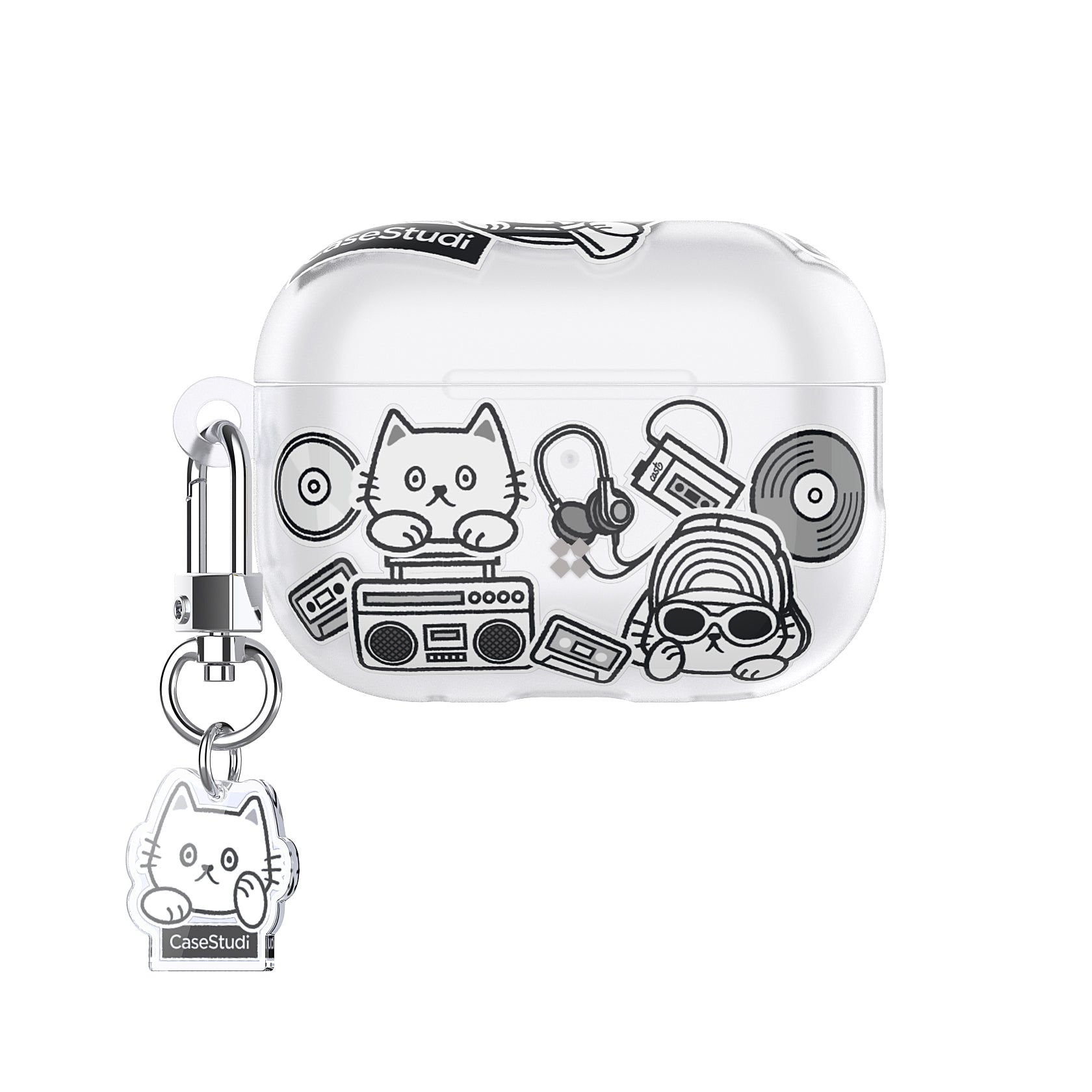 AIRPODS PRO 2 ケース: キャストミュージックキャット