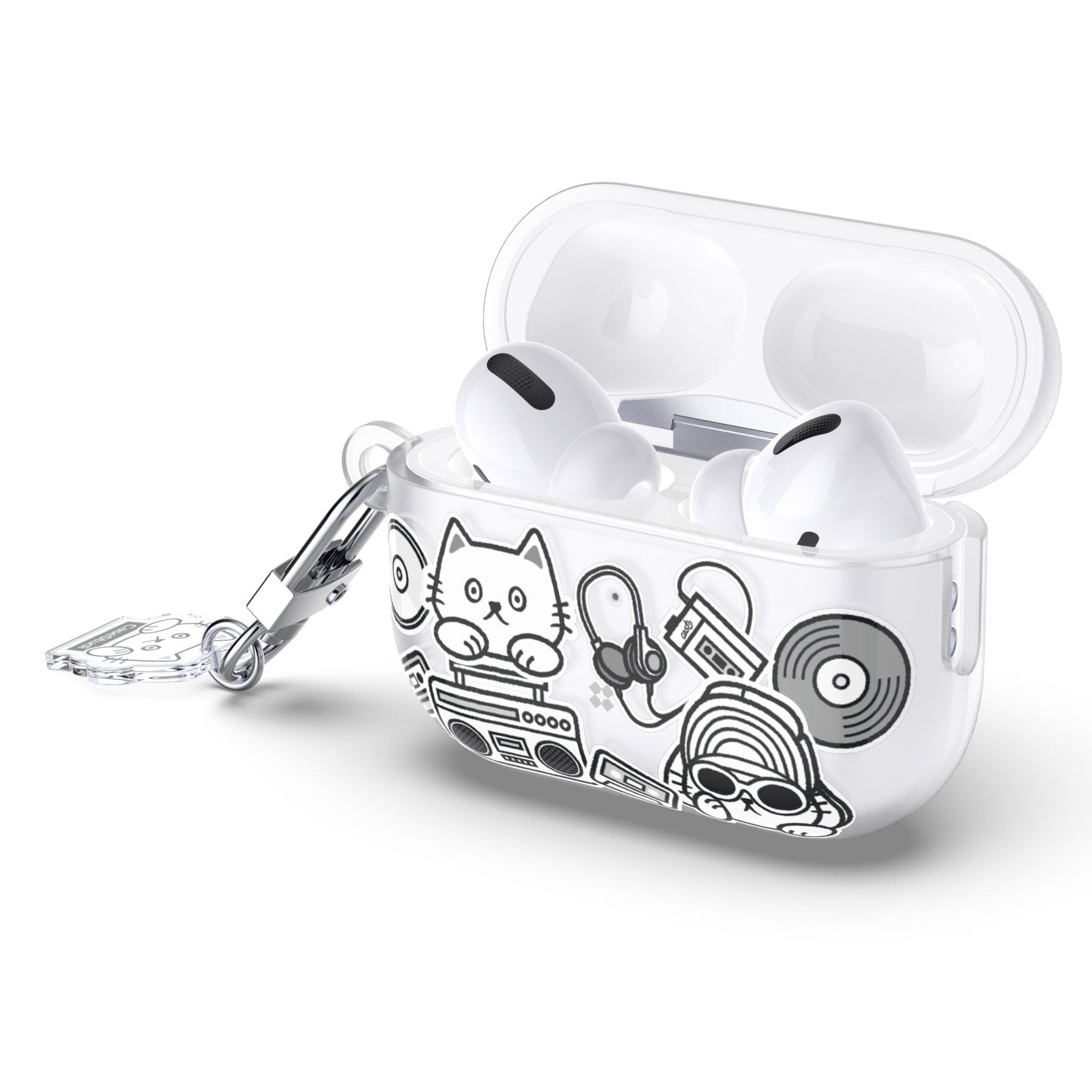 AIRPODS PRO 2 ケース: キャストミュージックキャット