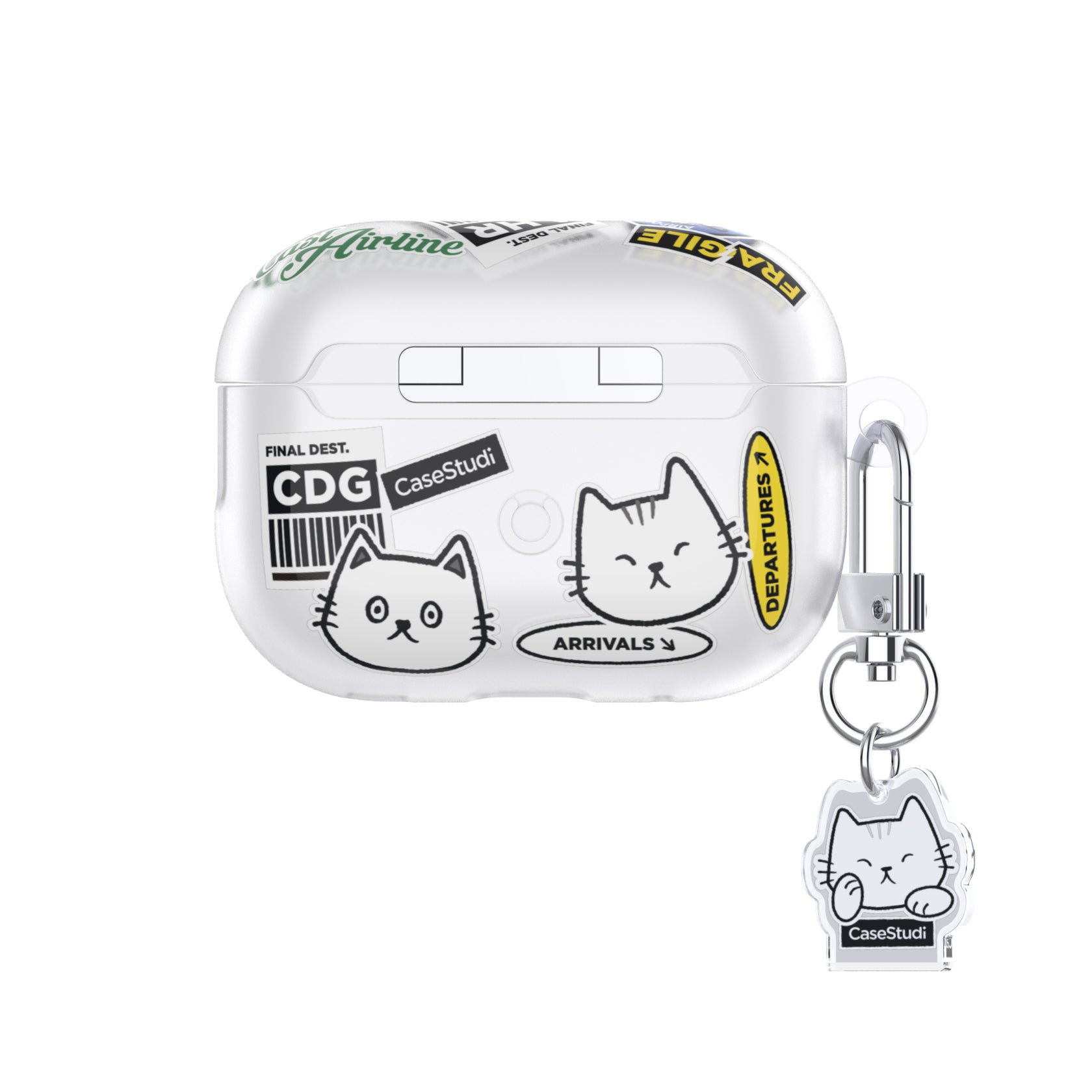 AIRPODS PRO 2 ケース: キャスト トラベル キャット