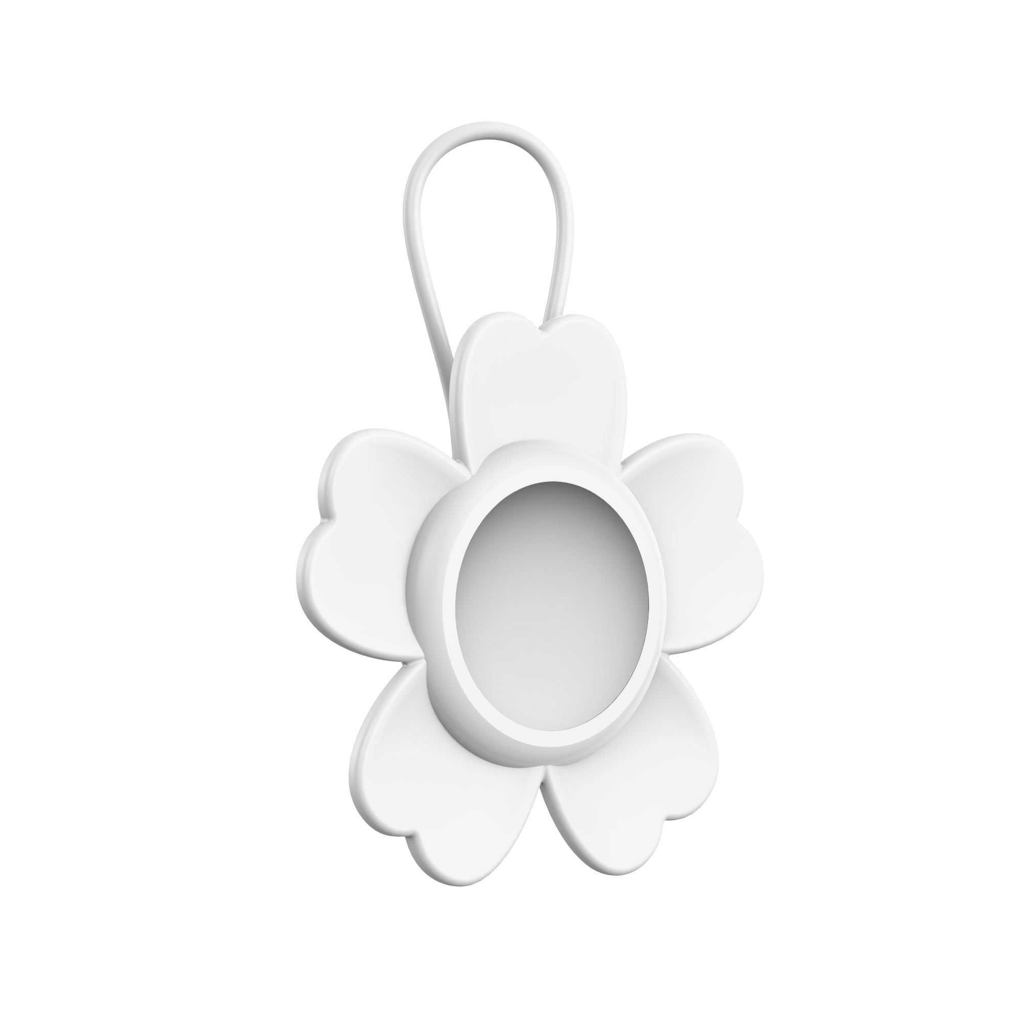 AIRTAG LUGGAGE TAG CASE: ASTER WHITE
