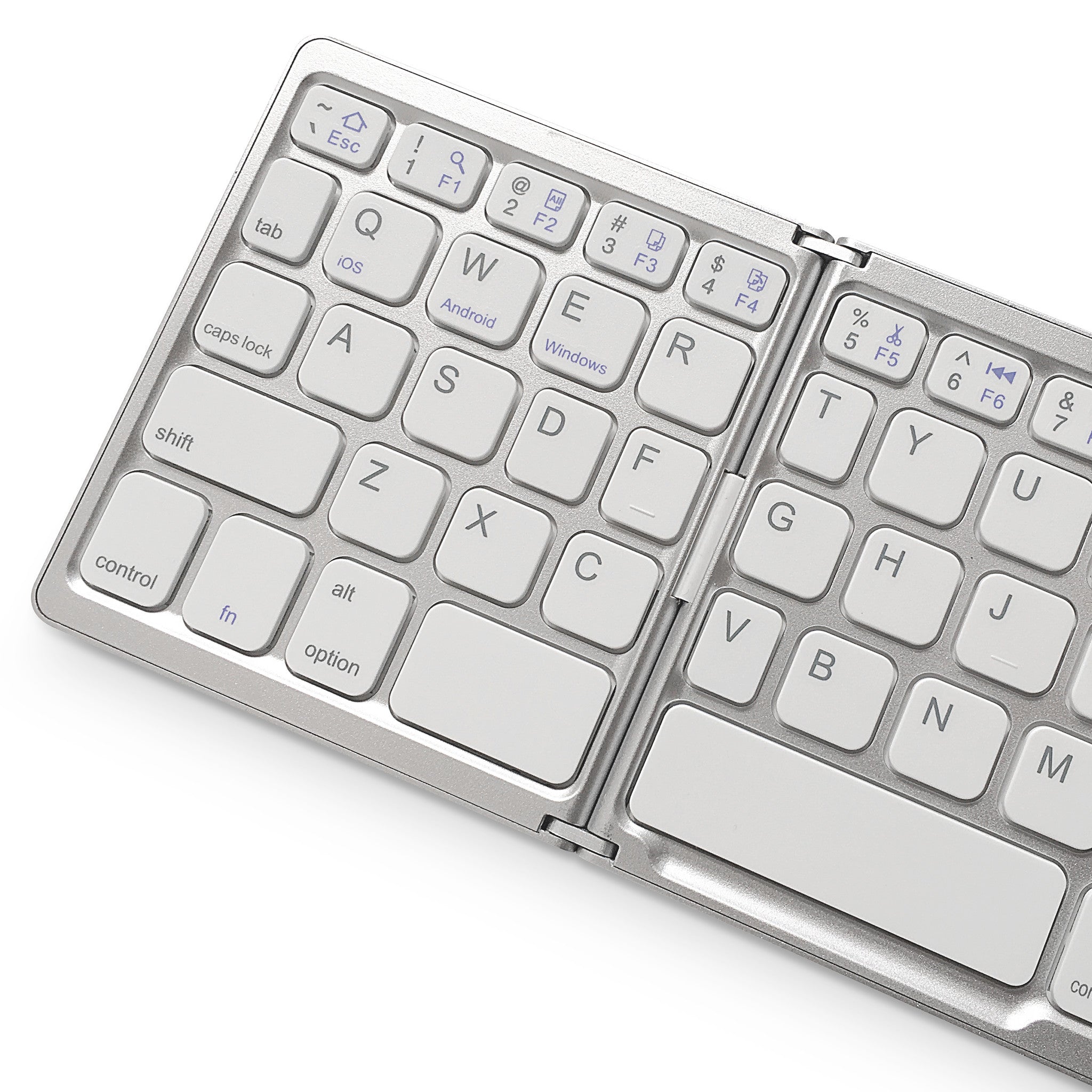 FOLDBOARD TOUCH: FOLDING KEYBOARD WITH TOUCHPAD (SILVER)