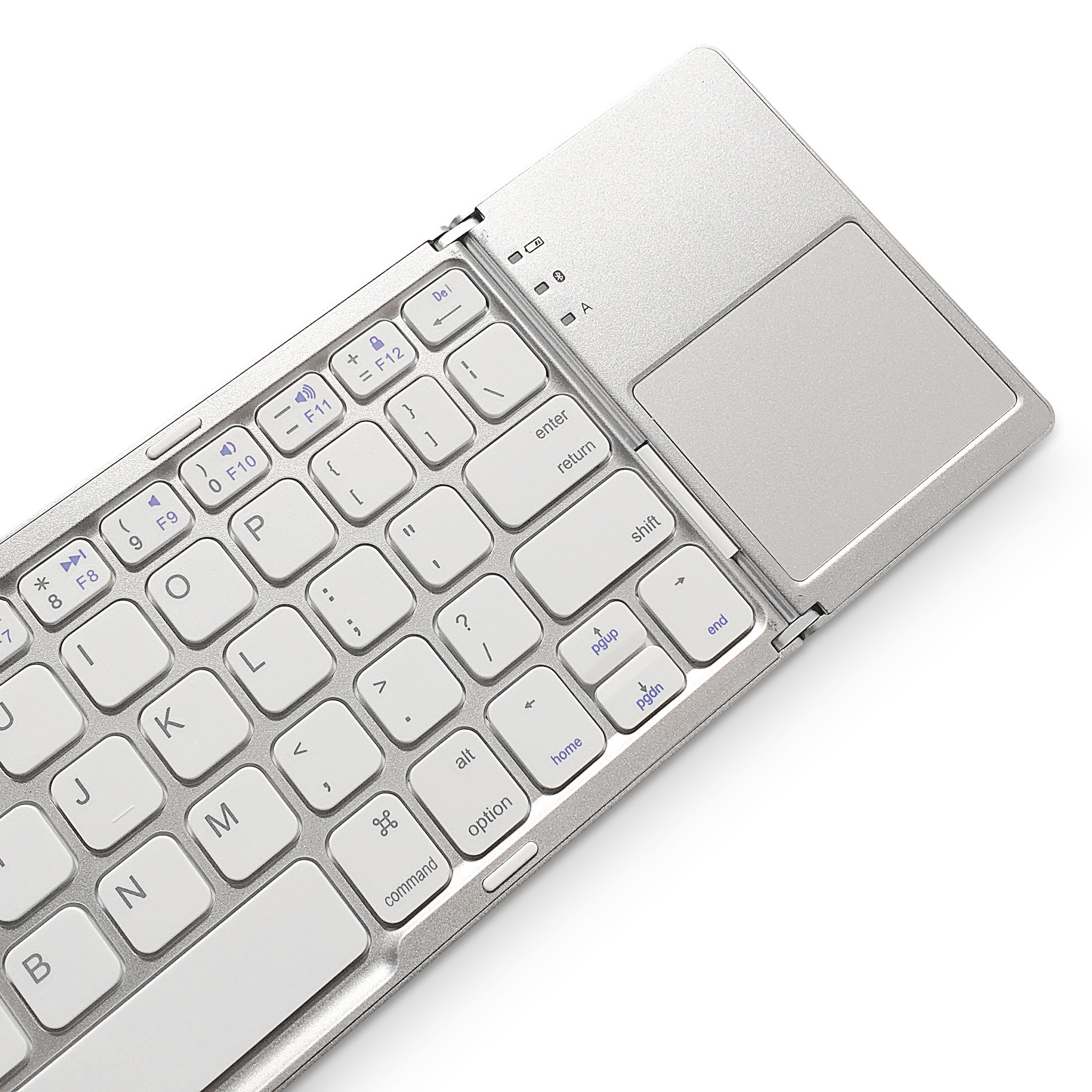 FOLDBOARD TOUCH: FOLDING KEYBOARD WITH TOUCHPAD (SILVER)